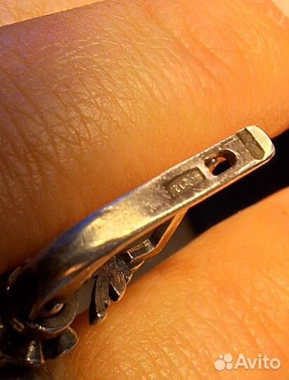 Серьги советские с марказитами