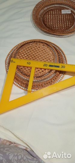 Декоративные плетёные панно-блюда