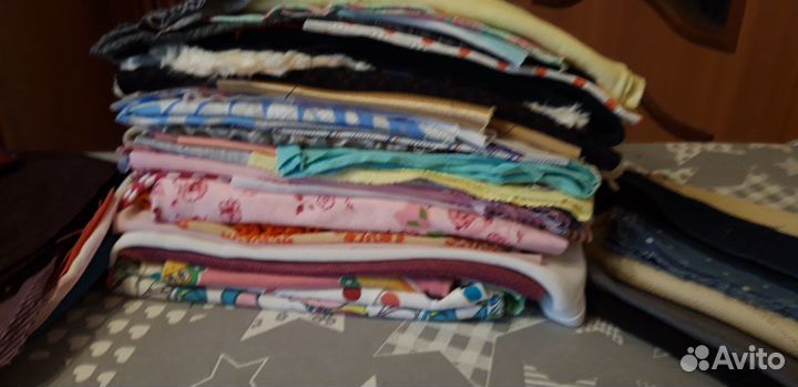 Лоскуты для рукоделия, пошива кукольной одежды