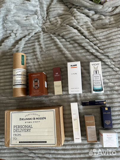 Пустые коробочки от косметики