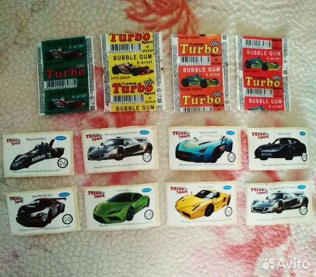 Наклейки/вкладыши turbo