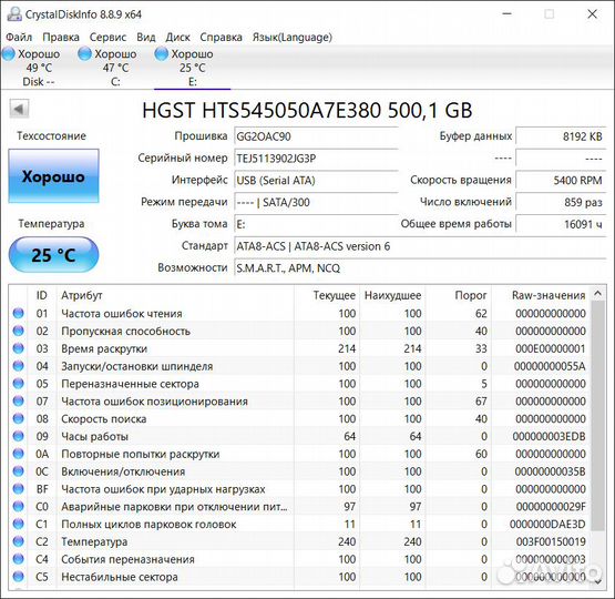 Жесткие диски разные
