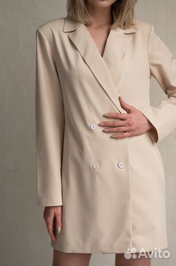 Платье пиджак оверсайз