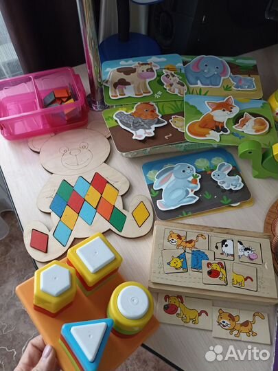 Развивающие деревянные игрушки пакетом