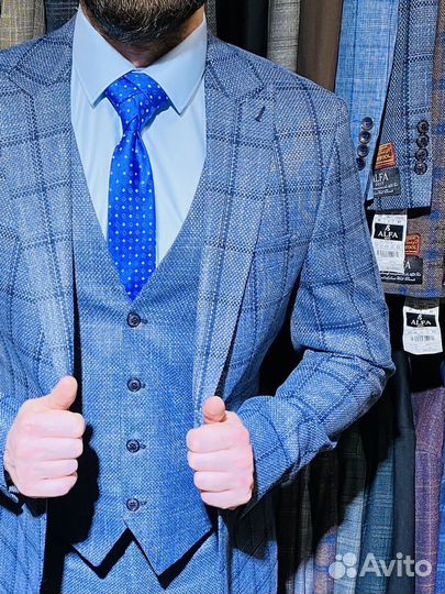 Мужской костюм, свадебный костюм 48