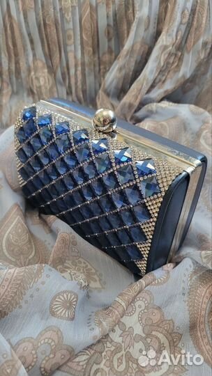Сумка женская клатч синяя