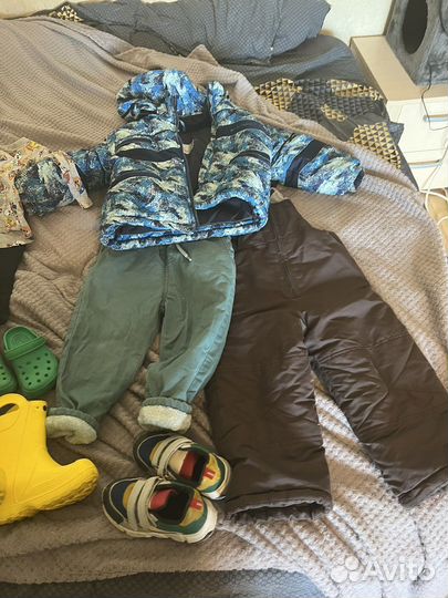 Вещи и обувь на мальчика пакетом (86-98)