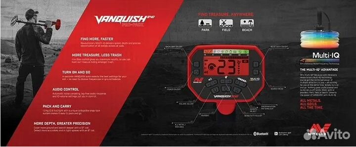 Металлоискатель Minelab Vanquish Рассрочка