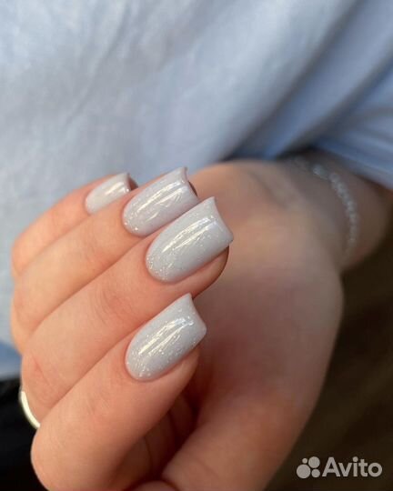 Маникюр гель лак наращивание