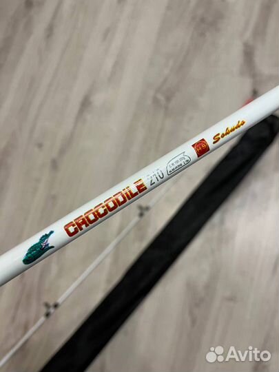 Удилище Крокодил с катушкой, собранная донка/фидер