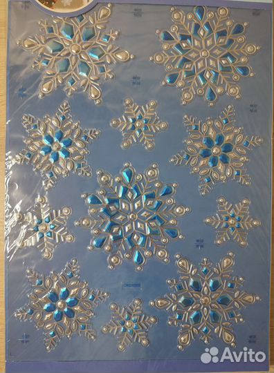 Новогодние украшения, наклейки