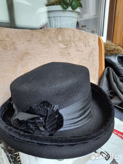 Жен шляпа фетр и кепка нат кожа