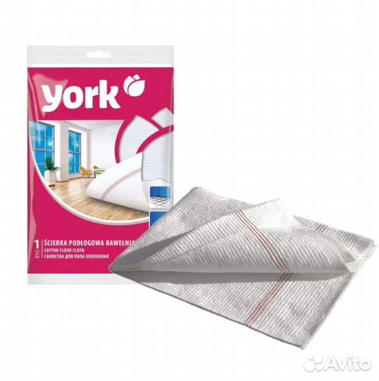 Салфетка для пола york 260г/м2, 80х100