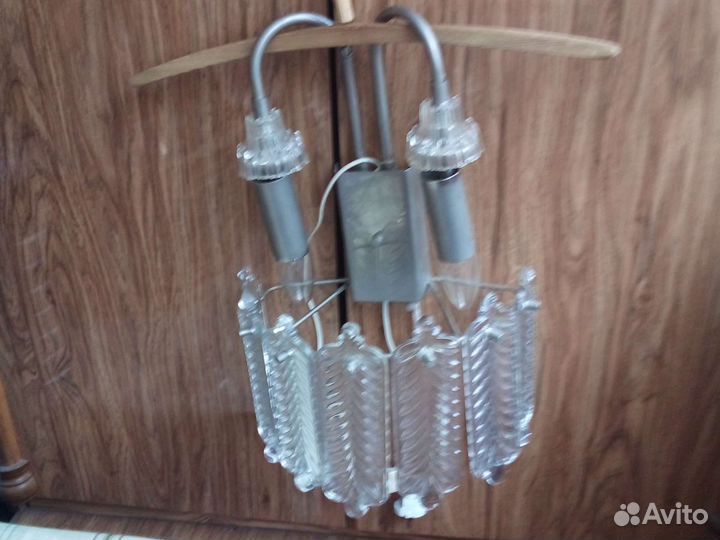 Бра хрустальное бу СССР