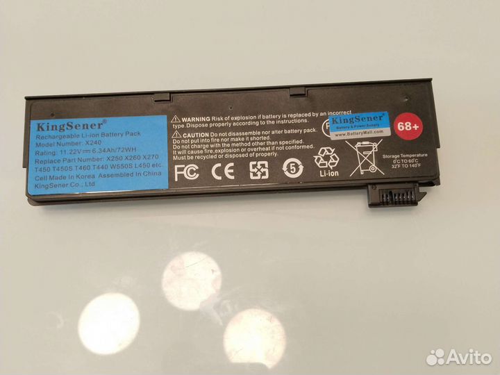 Аккумулятор (батарея) для Lenovo T460 (72 Вт-часа)