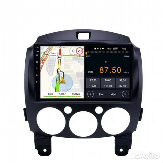 Магнитола на Андроиде / 2 din Mazda 2 2010