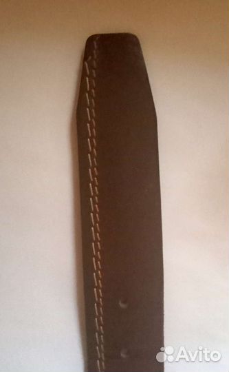 Ремень мужской,кожаный,без пряжки 108/4 см