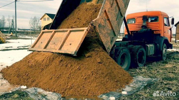 Песок речной доставка