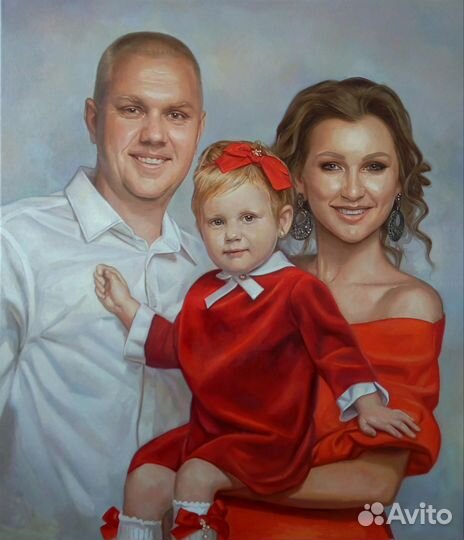 Портрет маслом на холсте