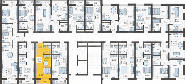 Квартира-студия, 23,6 м², 2/19 эт.