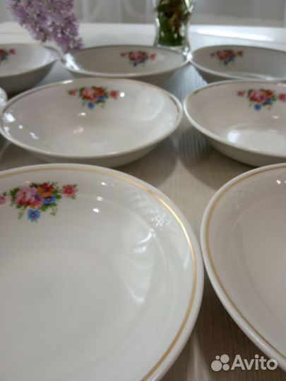 Набор столовой посуды Дулево СССР