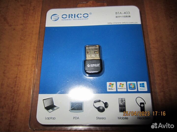 Bluetooth адаптер Orico BTA-403-BK