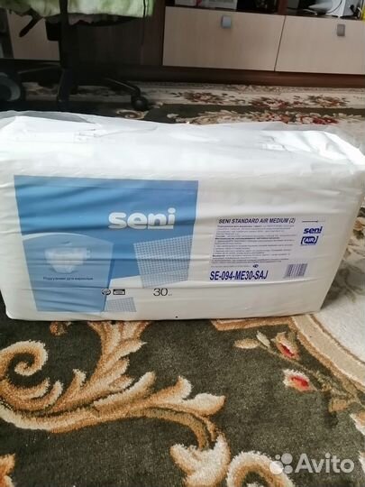 Памперсы для взрослых 2 размер seni