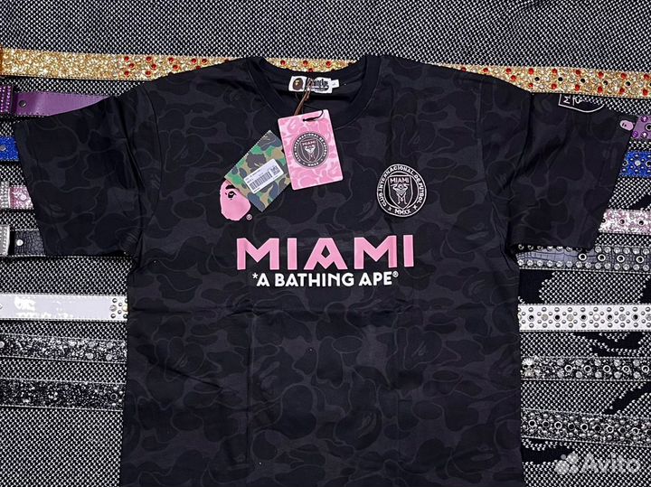 Футболки Bape x inter miami (все цвета)