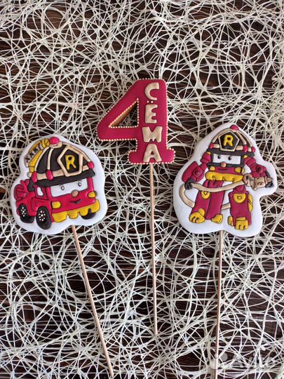 Топперы на торт, имбирные пряники