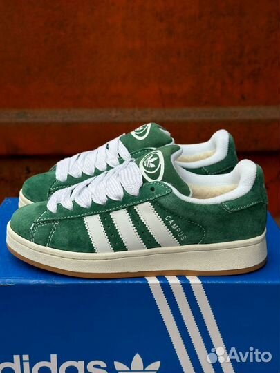 Кроссовки Adidas Campus с мехом, зимние