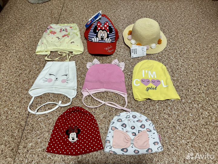 Шапочка для девочки на весну