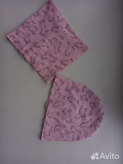 Комплект шапка и снуд для девочки