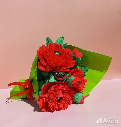 Сладкий букет из конфет