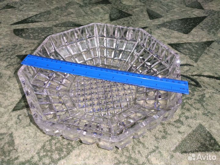 Хрустальная конфетница, Тарелка 30см