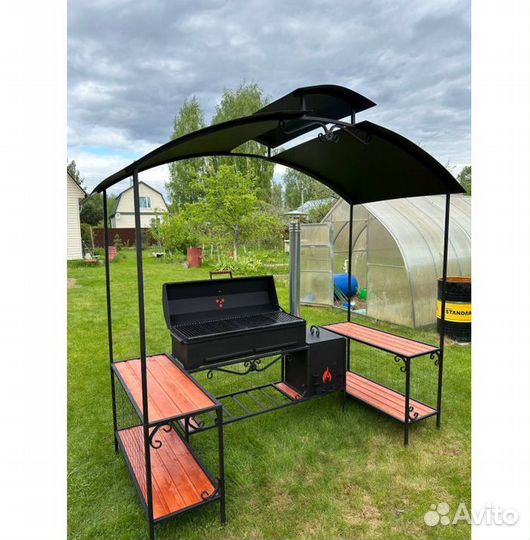 Мангал лофт / мангал с крышей