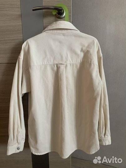 Вельветовая рубашка для девочки р.140