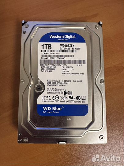 Жесткий диск wd blue 1tb