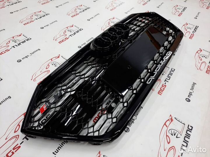 Решетка на Audi A7 в стиле RS7 17+ гг. дизайн 3