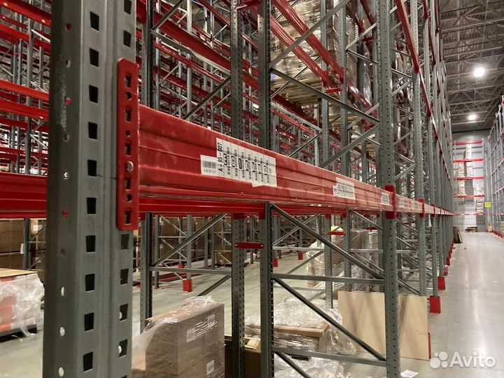 Стеллажи складские под евро палет