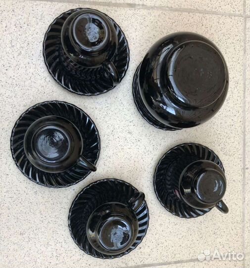 Сервиз чайный кофейный стеклянный