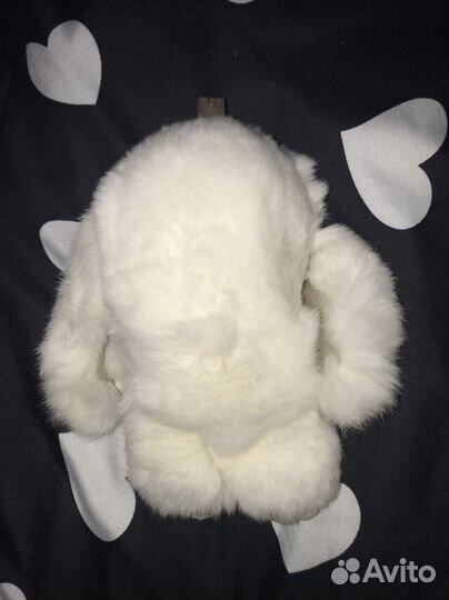 Брелок кролик натуральный