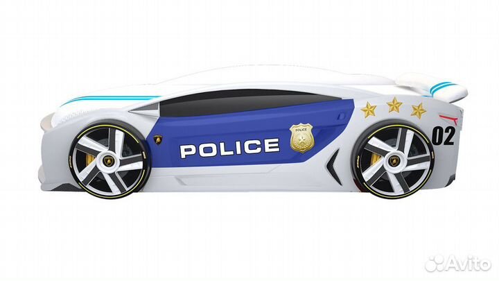 Кровать бмв Полиция 2 с подъемным матрасом