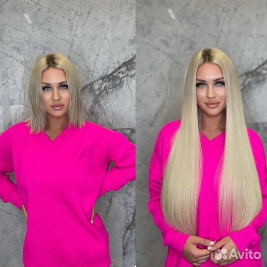 Наращивание натуральных волос