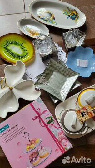 Новая посуда для сервировки фарфор, стекло