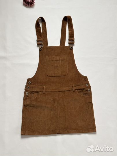 Комбинезон юбка вельвет женский lime 44-46, M