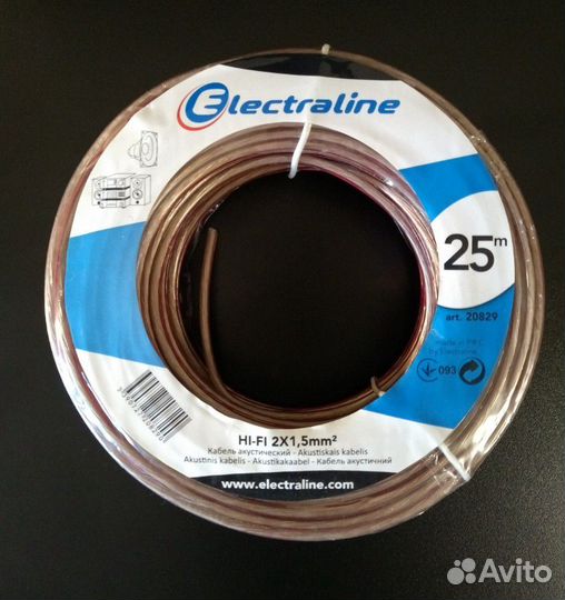 Акустический кабель oxion/electraline 10/25m