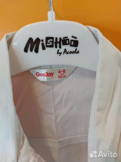 Рубашка школьная для девочки 128