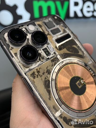 Стекло заднее iPhone 14 Pro и Max