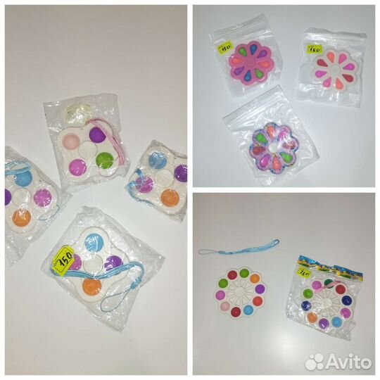 Поп-ит, симпл-димпл, мыльные пузыри, лего