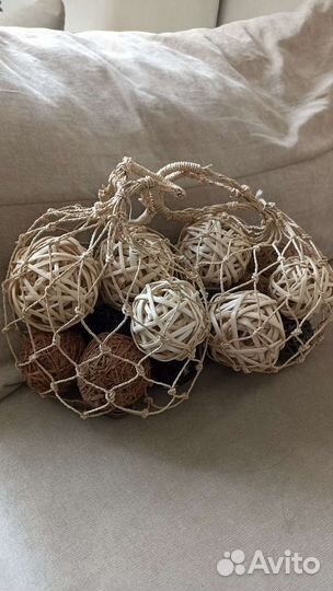 Декор плетёные шары IKEA